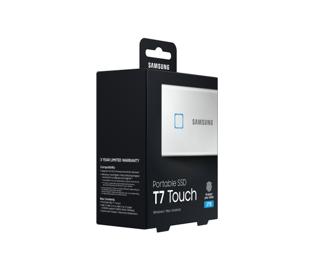 Samsung Portable SSD T7 Touch 2TB USB 3.2 Gen. 2 Srebrny - 541046 - zdjęcie 26